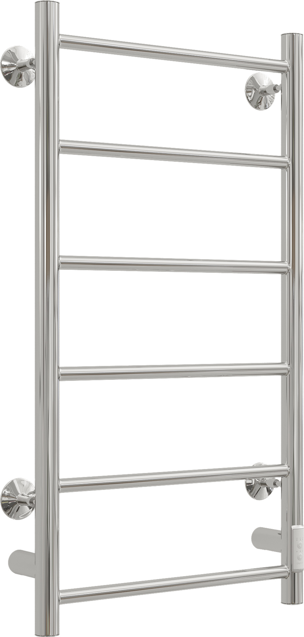 Полотенцесушитель электрический EWRIKA Сафо PN 80x45 см, подключение справа, слева, глянцевый хром, лесенка