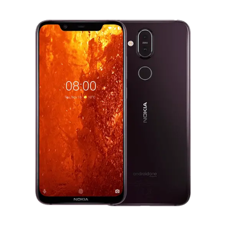 Защитная пленка на заднюю сторону, карбон, черная Nokia 8.1