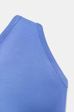 ZARA БОДИ АСИММЕТРИЧНОГО КРОЯ, СИНИЙ