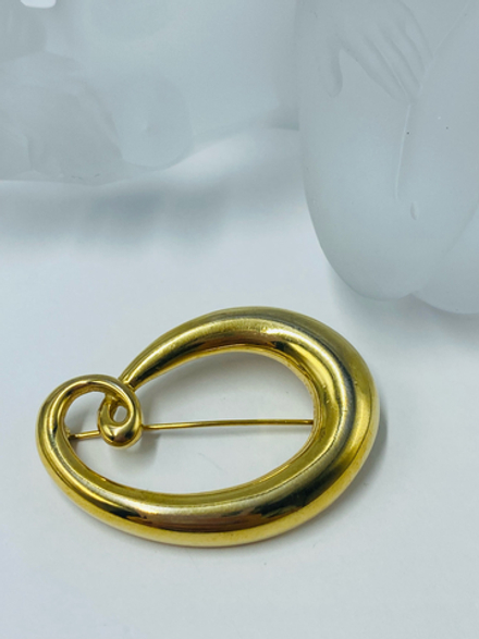 Винтажная брошь-кольцо