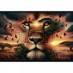 Альбом для рисования 28,5 *19,0 см., 40л., Alingar, на скрепке, мелованный картон (стандарт), 100 г/м2, "Животные", 2 дизайна в пленке т/у