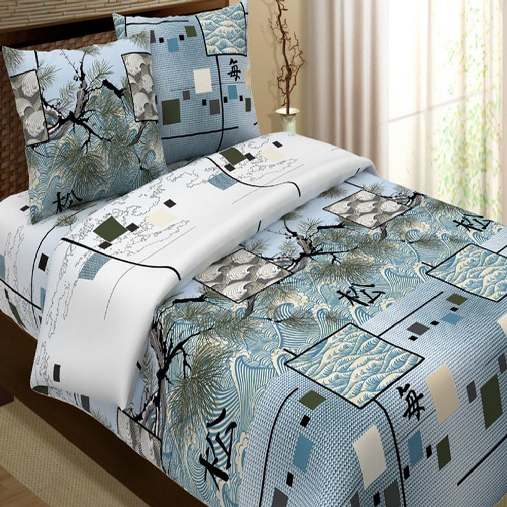 Комплект постельного белья "ВЛ. ОКИНАВА", бязь Премиум, 100% хлопок, Россия.