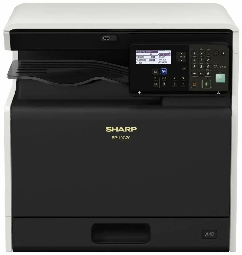 МФУ лазерное Sharp BP-10C20EU, цветн., A3, черный/белый