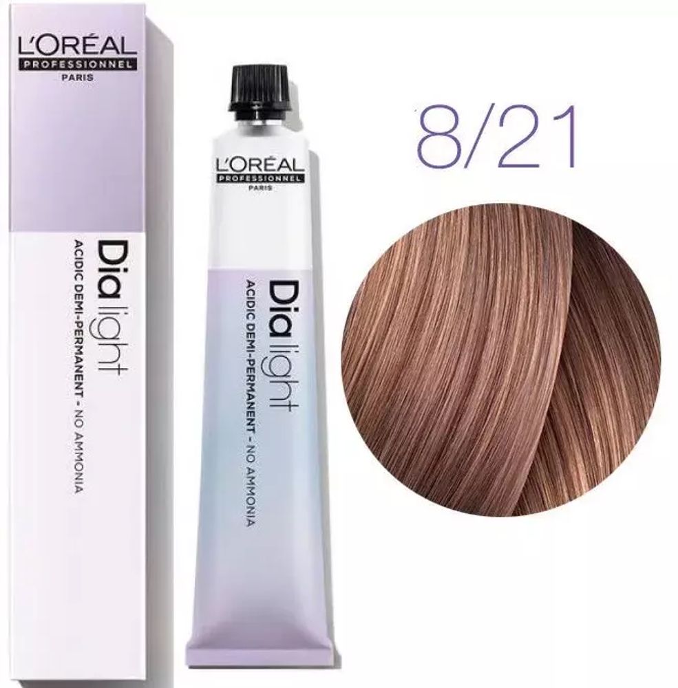 L&#39;Oreal Professionnel Dia Light 8.21 светлый блондин перламутрово-пепельный 50мл