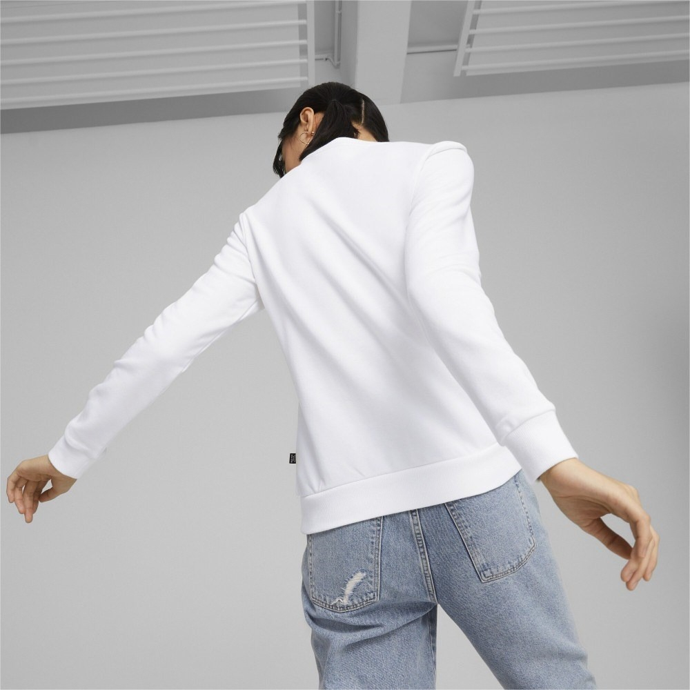 Толстовка женская PUMA ESS+ Metallic Logo Crew TR