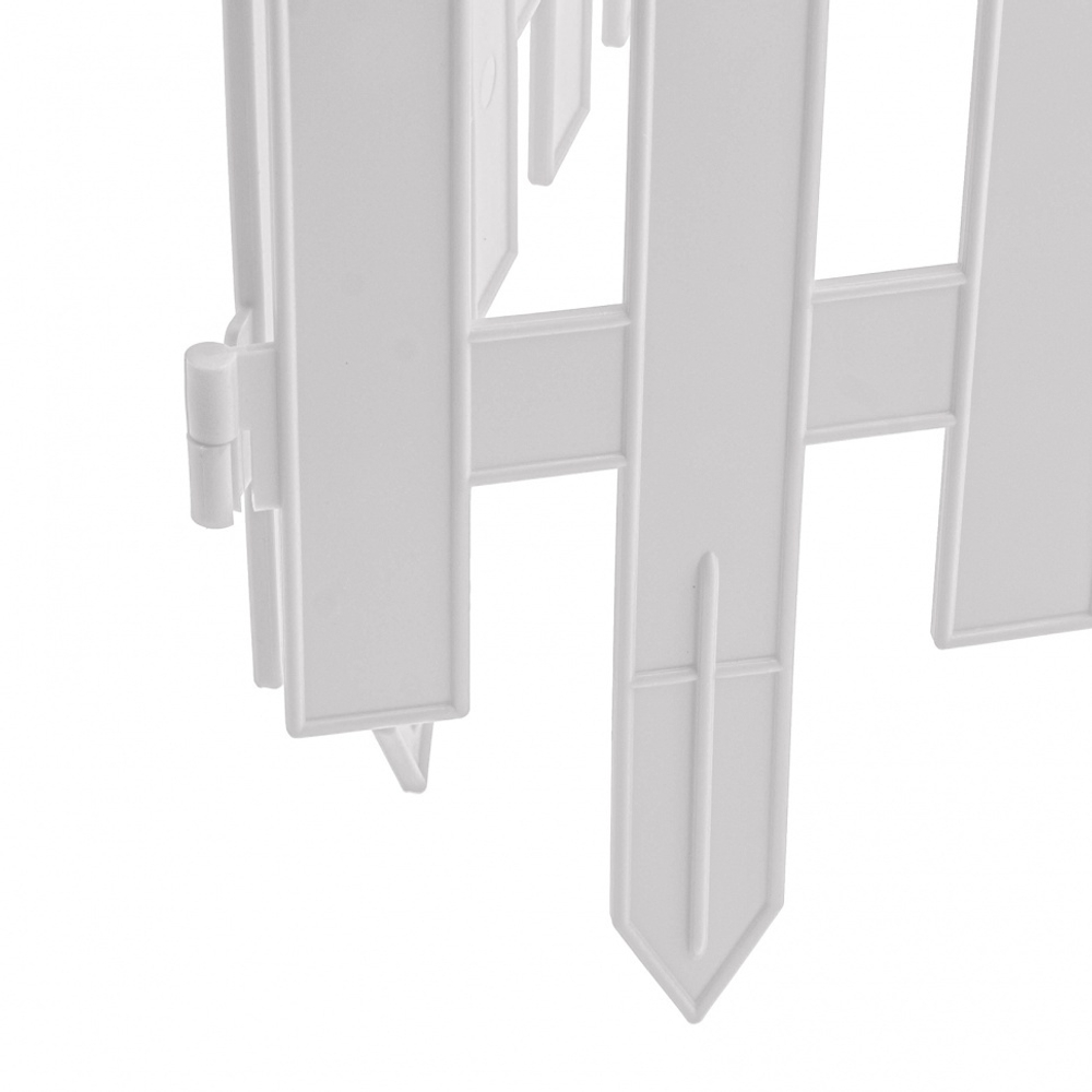 Забор декоративный "Винтаж", 28 х 300 см, белый, Россия, Palisad