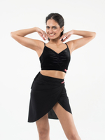 Топ бархатный на лямках