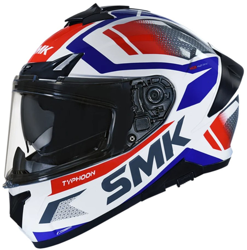 Шлем SMK TYPHOON THORN, цвет белый/синий/красный (L)