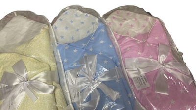 Одеяло на выписку из бязи с лентой