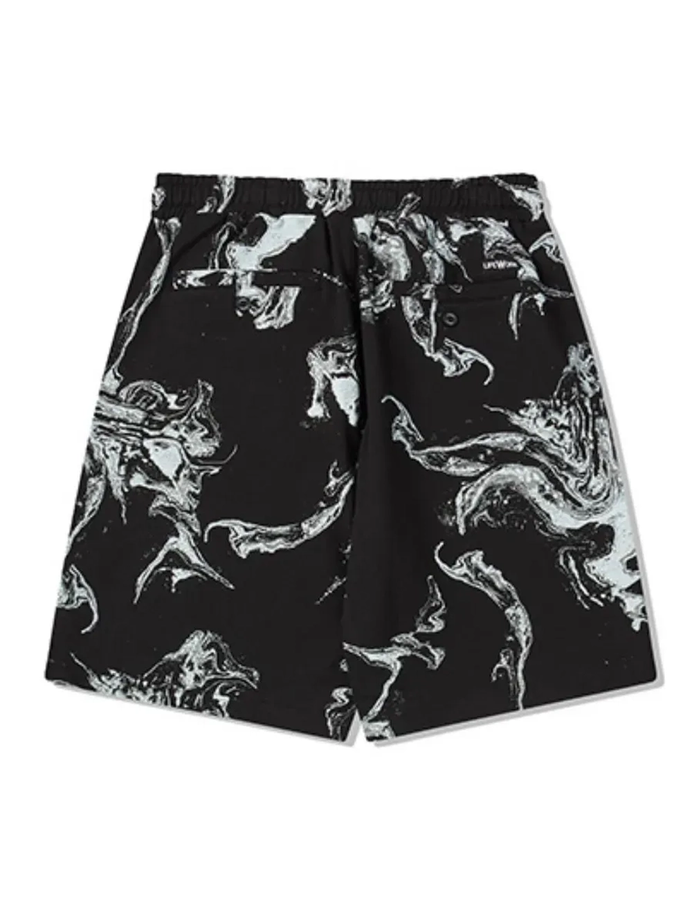 Шорты с принтом "мрамор"