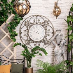 Часы настенные London Time большие Амбер