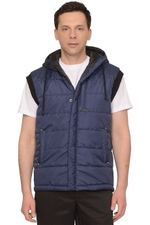 Жилет Зима утепленный синий