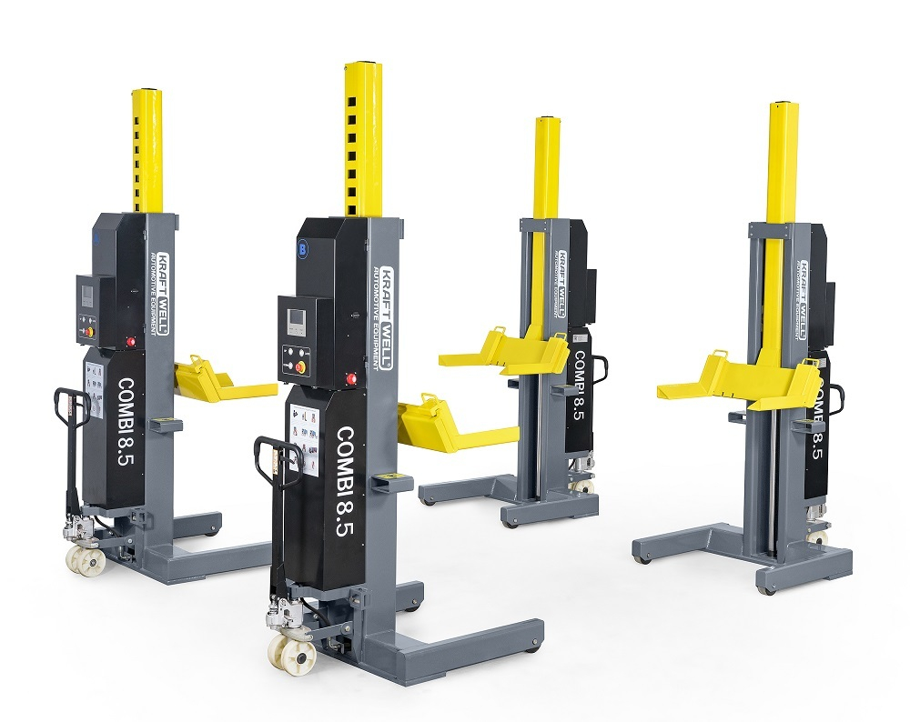 KraftWell COMBI8.5 Колонны подкатные г/п 4х8,5 т. электрогидравлические беспроводные
