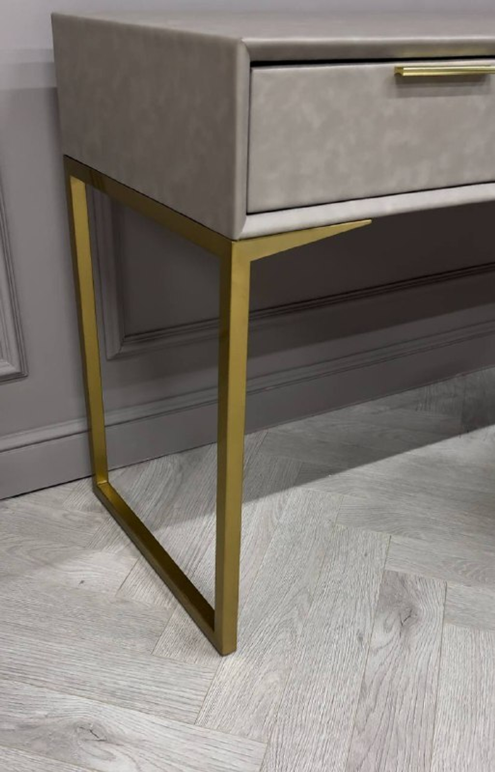 Стол-консоль Ist Casa Логан с 3-мя ящиками, 150х50х78 см, светло-серый