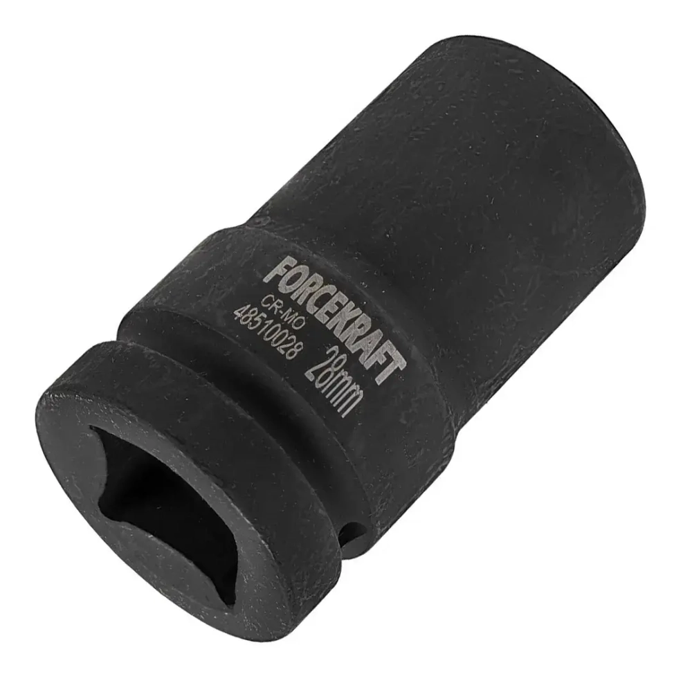 Головка ударная глубокая 1'', 28мм (6гр) FORCEKRAFT FK-48510028