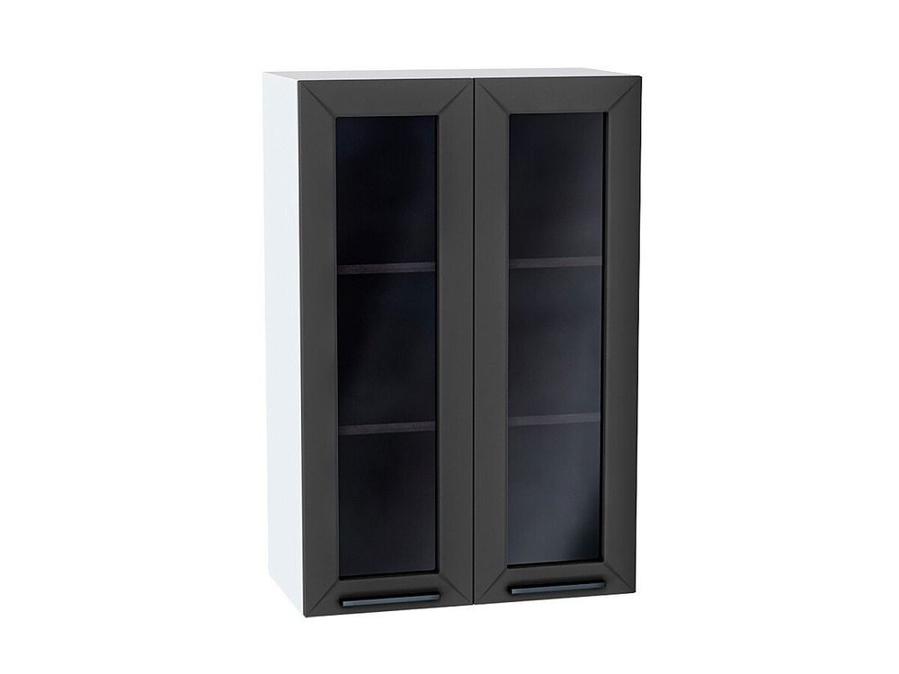 Шкаф верхний с 2-мя остекленными дверцами Глетчер