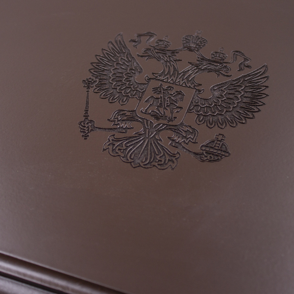 Шкатулка большая Эмаль с гравировкой 40х25 см коричневая