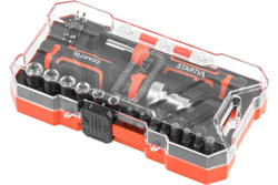 Реверсивная отвертка с набором бит и торцевых головок STARTUL Profi 31 предмет ST3095-31