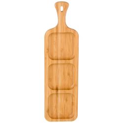БЛЮДО ДЕРЕВЯННОЕ LEFARD "NATIVE" 3 СЕКЦИИ С РУЧКОЙ 37,5*10,5*2 СМ (КОР=36ШТ.)