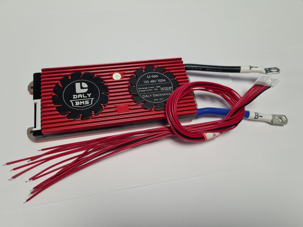 Плата контроля BMS Li-ion 13S 48V 100A