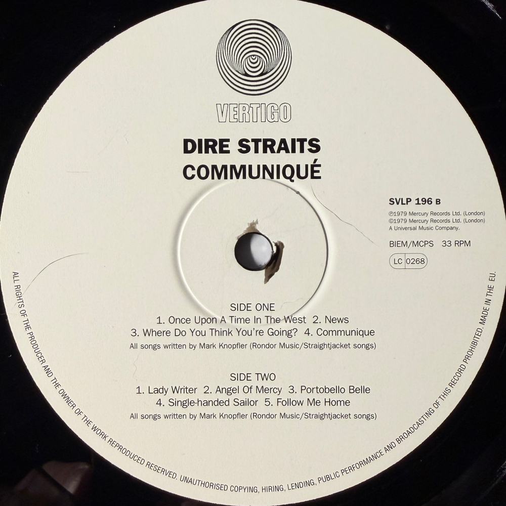 Dire Straits – Communiqué (Англия 2000г.) Т