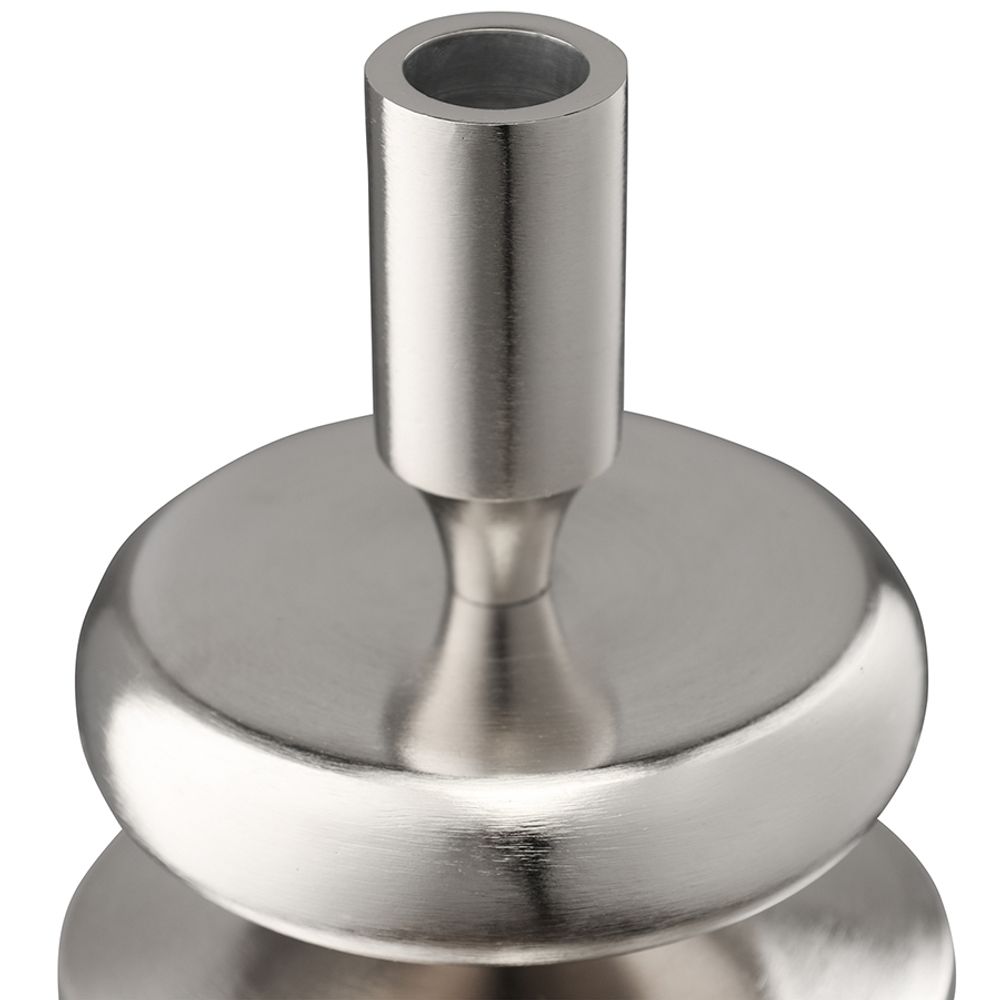 Подсвечник Stone, 13 см, серебристый