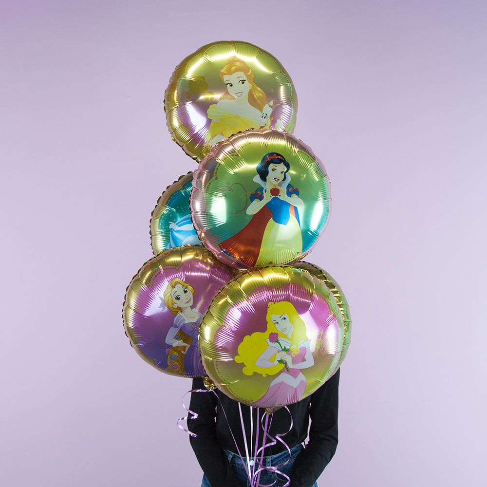 Шар (18''/46 см) Круг, Рапунцель, 1 шт.