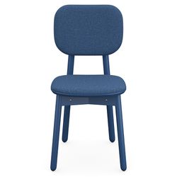 Стул с обивкой Saga, рогожка, синий