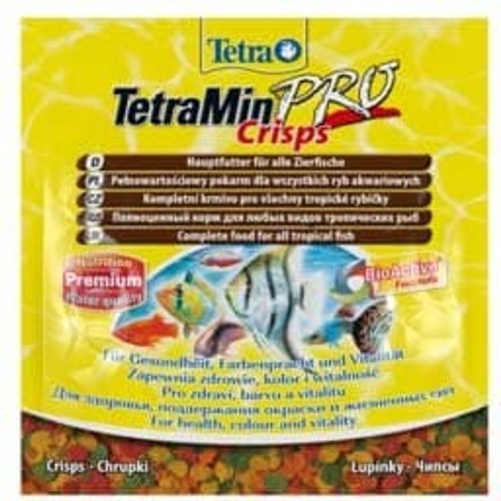 TetraMin Pro Crisps корм для всех видов рыб в чипсах 12 г (sachet)