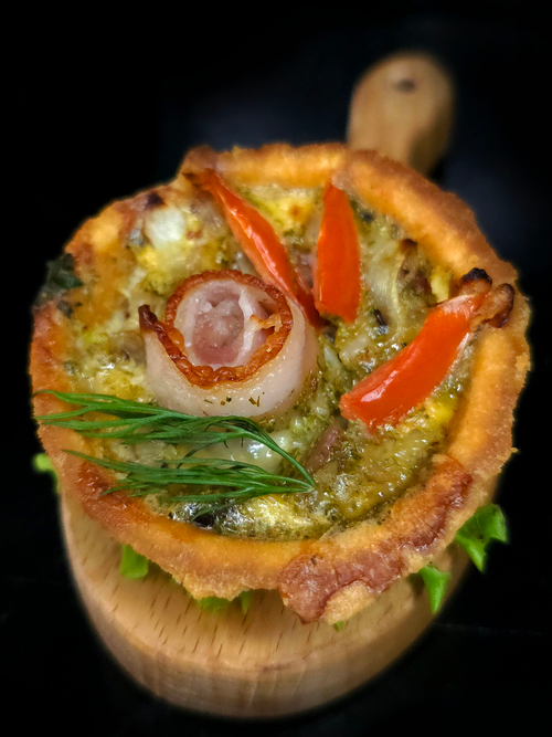 Киш с беконом