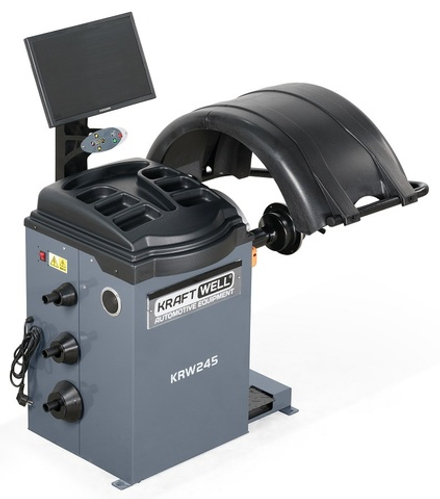 KraftWell KRW245 Балансировочный станок автомат с ЖК монитором 19", лазер, ГОЛОС