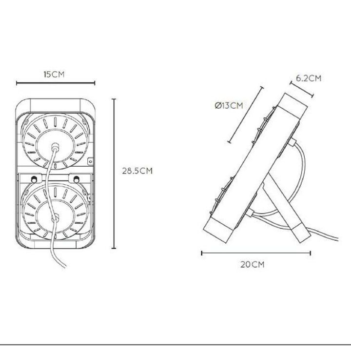 Настольная лампа Lucide Renger 05533/02/35