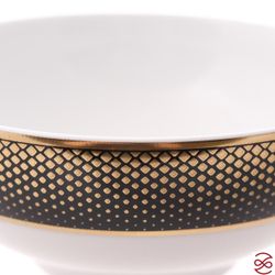 Набор салатников Falkenporzellan Deluxe Shape - Rio Black Gold 13 см (6 шт)