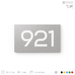 Номер на дверь 921, табличка на дверь для офиса, квартиры, кабинета, аудитории, склада, серая 120х70 мм, Айдентика Технолоджи