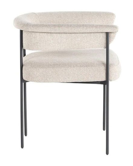 Бежевый мягкий стул “Эбби”