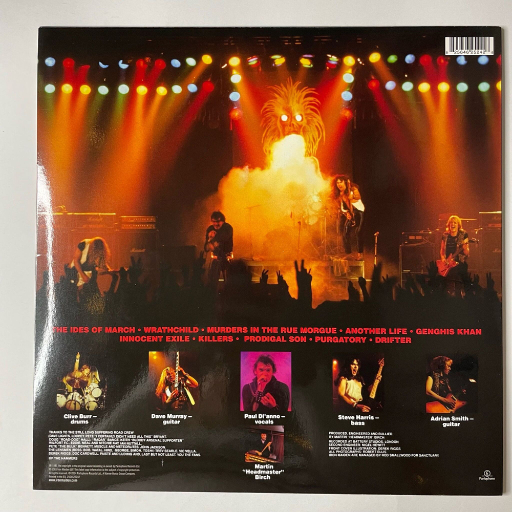 Винтажная виниловая пластинка LP Iron Maiden Killers (EU 2014)