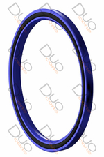 Штоковое симметричное уплотнение УШ-50 из ПТФЭ с кольцом круглого сечения