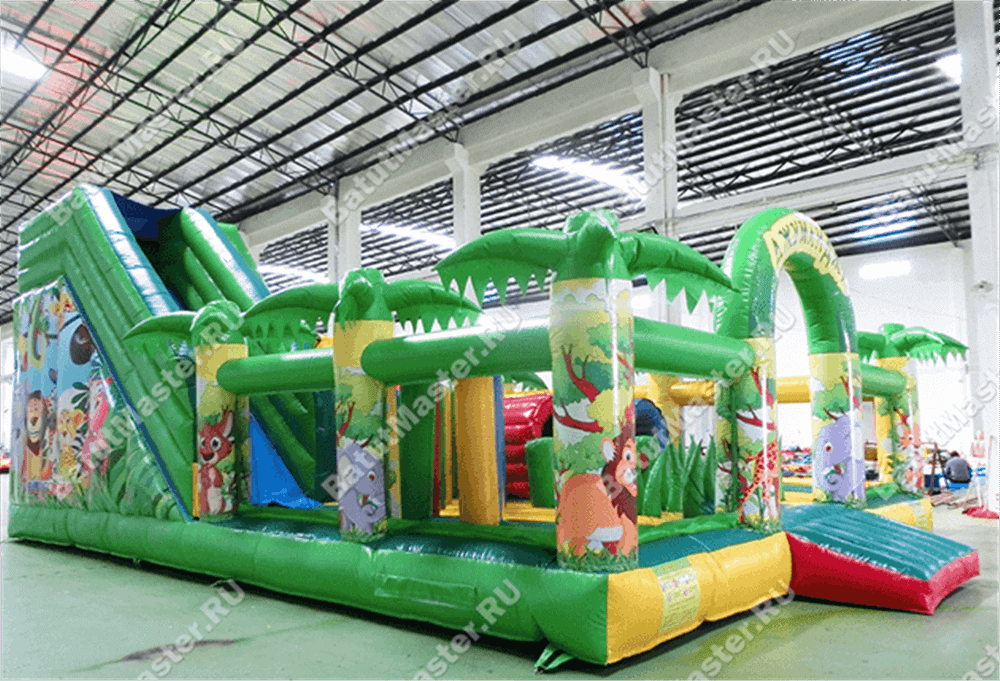 Коммерческий надувной батут "Джунгли малый"