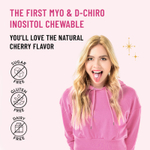 Legendairy Milk, Myo & D-хиро инозит, вишня, 30 веганских жевательных таблеток