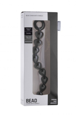 Чёрная анальная цепочка Bead Chain - 24,9 см. (Цвет: черный)