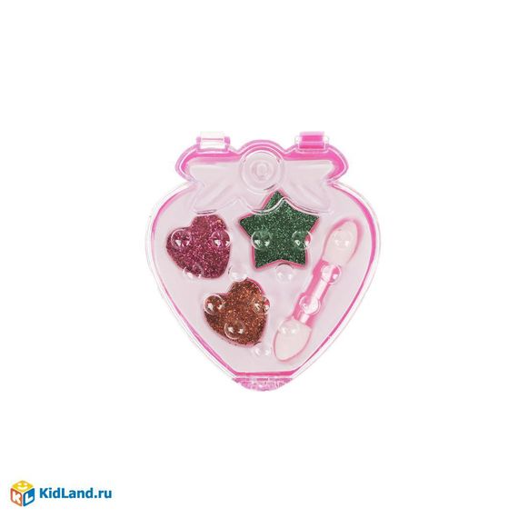 Косметика д/девочек тени для век, 2,1 г,: зеленый, розовый, оранжевый Милая Леди