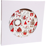 Подставка под горячее керамика 20см «Новогодние символы»