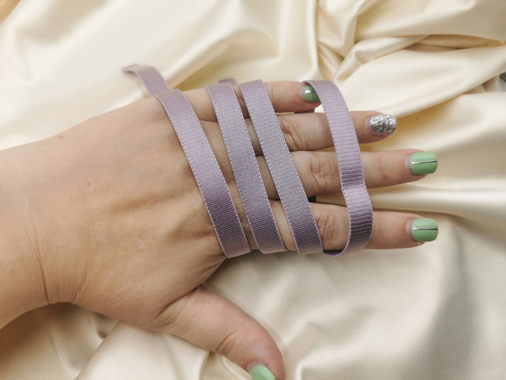 _Бретелечная резинка без фестонов, 10 мм, морской туман, (Арт: BR640/10-620), м