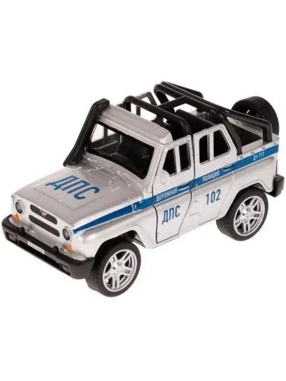 Машинка детская металлическая UAZ Hunter Полиция 11,5 см