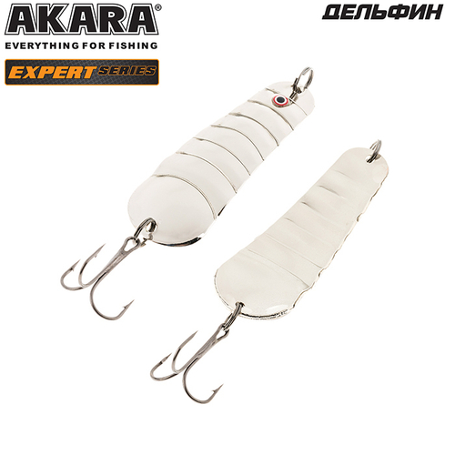 Блесна колебалка Akara Expert Дельфин 75 мм 21 гр. SIL с глазом