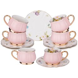 КОФЕЙНЫЙ НАБОР LEFARD "ПИНК" НА 6 ПЕР. 12 ПР. 100 МЛ (КОР=12НАБ.)