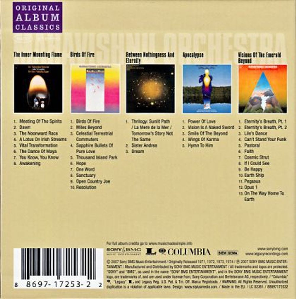 Mahavishnu Orchestra / Original Album Classics (5CD)