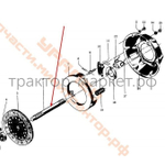 Вал корзины (муфты) сцепления Z-6/6 L=375 мм; шлиц 6мм Уралец/ Синтай 180,220