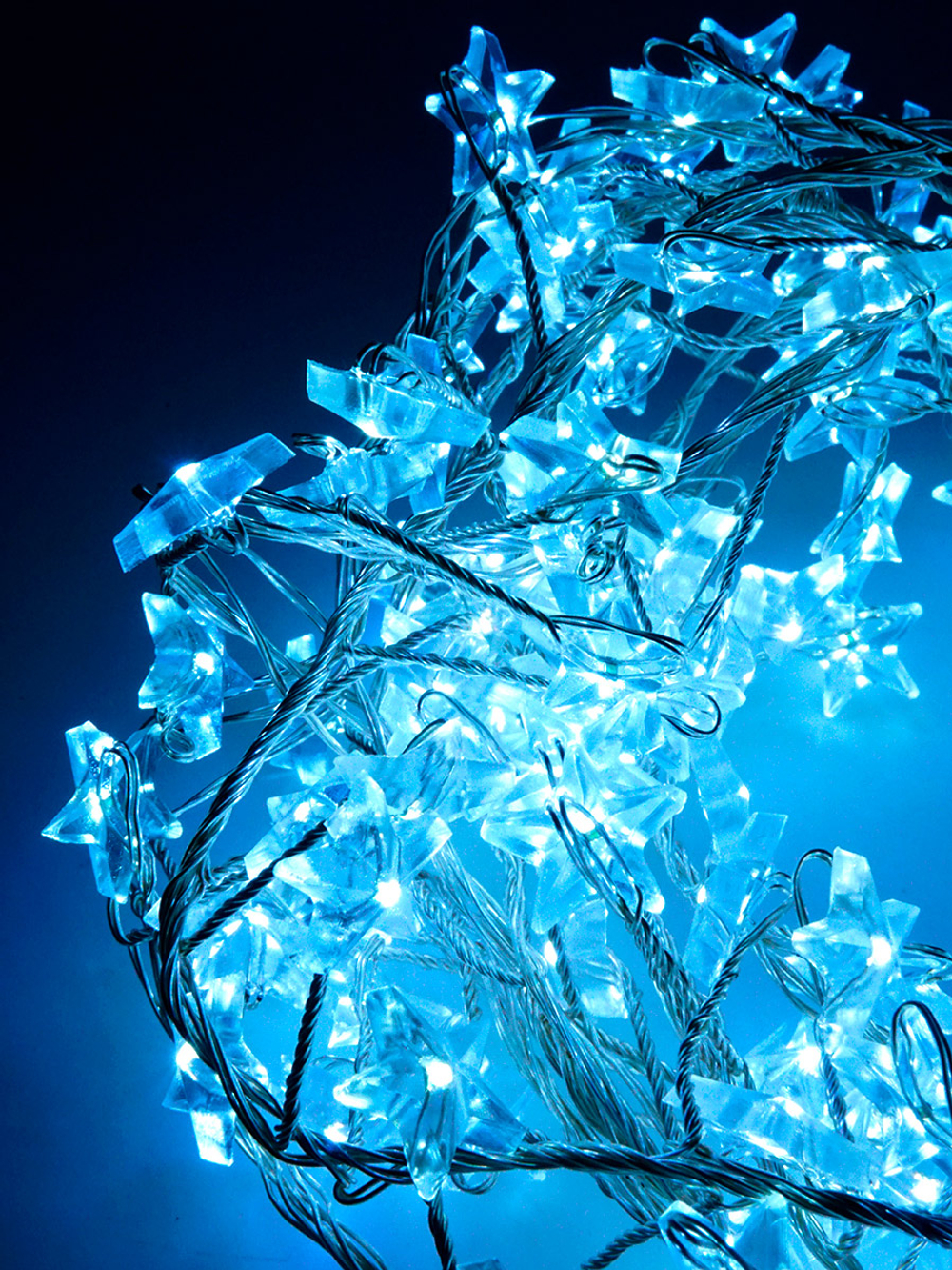 Гирлянда светодиодная "ЗВЕЗДОЧКИ" 200 LED, холод. белый., 2,8 м, GS IP20, 4.5V, адаптер MAG-G006-200