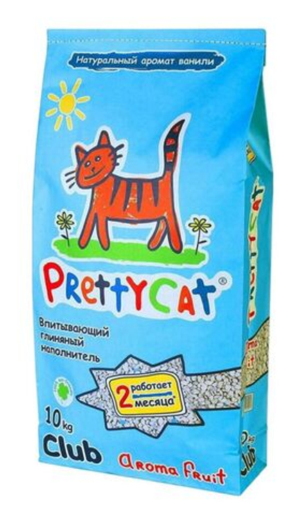 Наполнитель PrettyCat впитывающий для кошачьих туалетов Aroma Fruit 10 кг